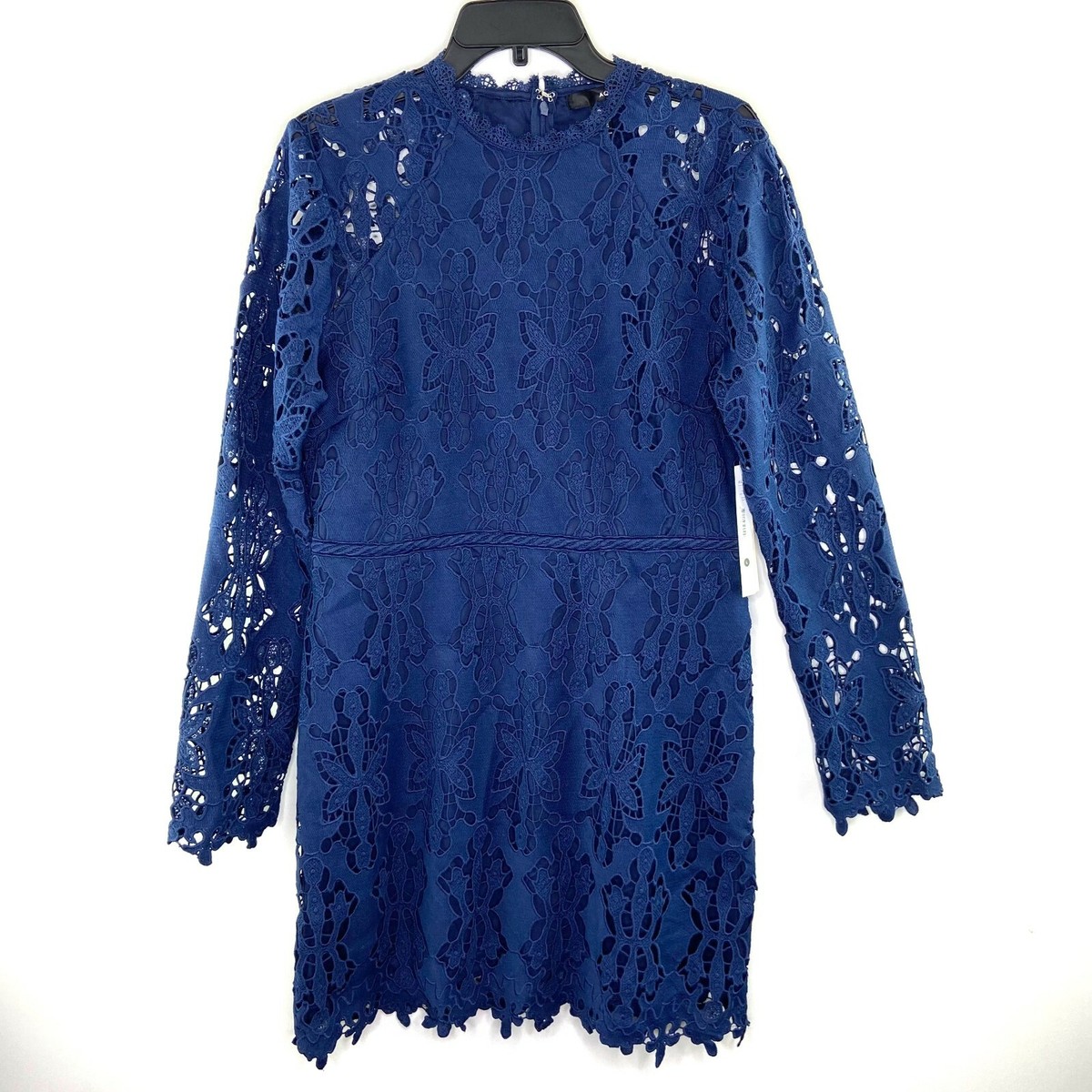 aqua long sleeve lace dress exclusive AQUA Long Sleeve Lace Dress - Exclusive