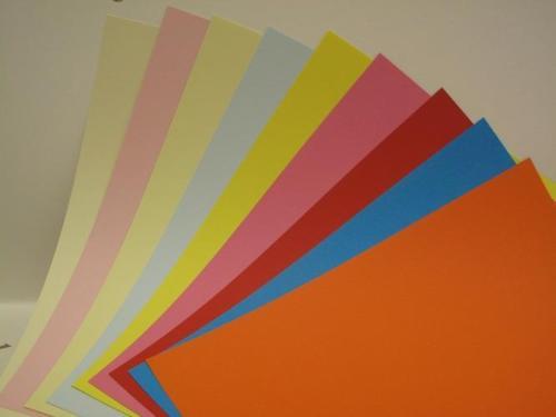 Carte papier couleur lourd 2 faces A4 180 gm x 15 pour la fabrication de cartes et l'artisanat - Photo 1/10