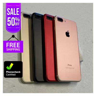 Apple iPhone 7 Plus 32GB/128GB - Unlocked - Rose Gold, Black, Red