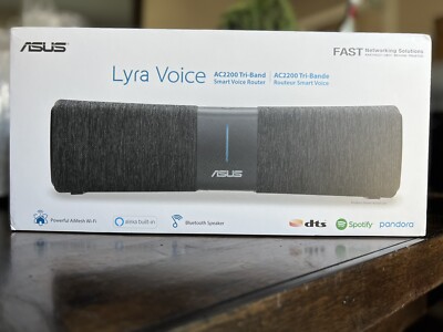 ASUS Lyra Voice Wireless AC2200 Tri-Band Mesh Wi-Fi Router and Bluetooth Speaker
