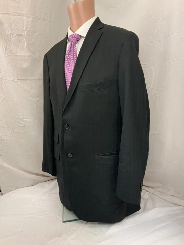 Blazer Tom James 40R negro 100 % lana 2 Btn 2 ventilaciones YGI P2-192 Foto 4 de 4