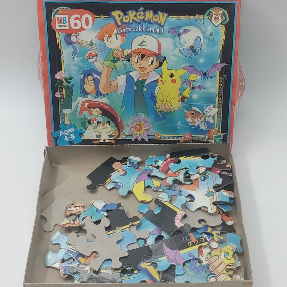 Nintendo Pokemon Gotta Catch 'Em All 60 Piezas Puzzle Pikachu Completo Foto 2 de 4