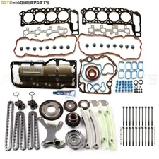 For 2004-2007 Dodge Ram 1500 4.7L Head Gasket w/ Bolts Set & Timing Chain Kit