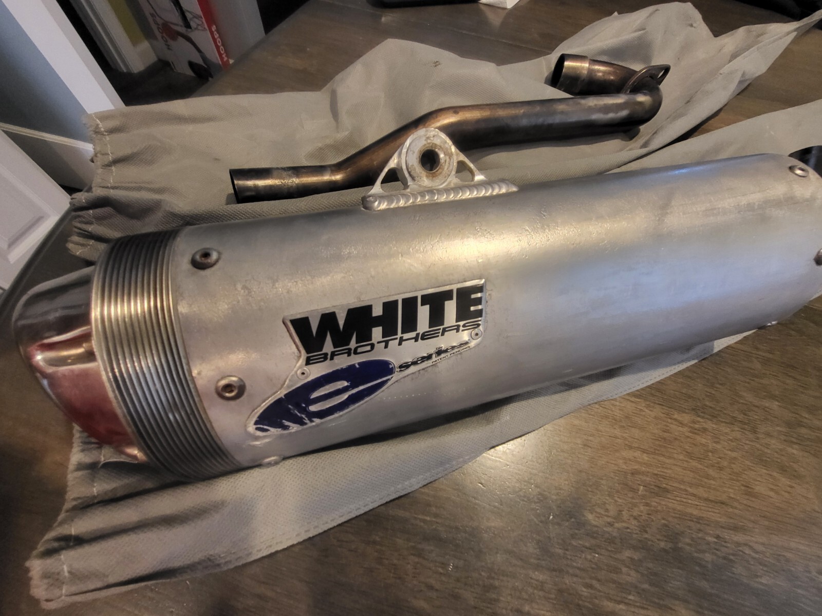 HONDA TRX 250 TRX 300EX White Brothers Bros MUFFLER PIPE with HEADER