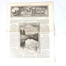 Antique The Hartford Insurance Safety fund Advocate Newsletter H.T. Small 1889