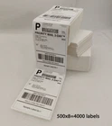 4000 4x6 Fanfold Direct Thermal Shipping Labels for Zebra & Rollo Printers