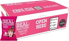 Real Handcooked Crisps Sweet Chilli 24 x 35g Bags Spicy Crunchy Gluten Free