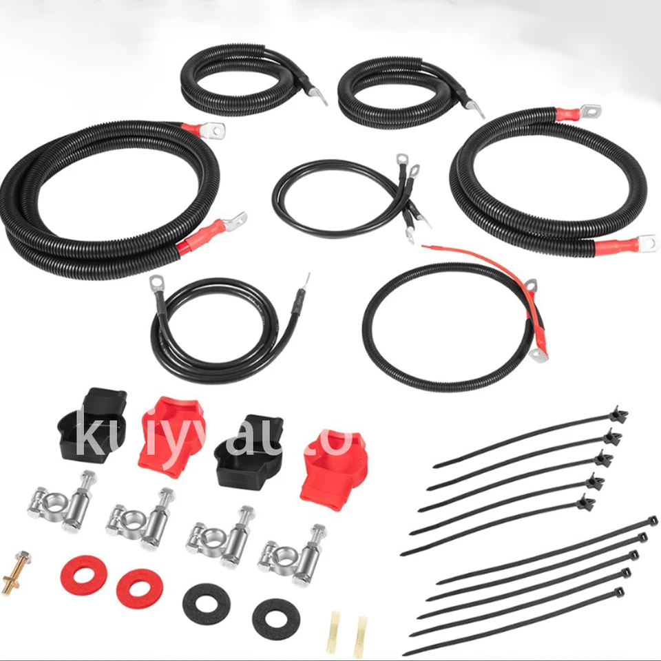 Kit de cables de batería para camioneta Dodge RAM Gen 3 2003-07 5,9 L 24 válvulas Cummins Foto 2 de 4