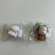Sanrio Characters Nemu Nemu Mascot Light Part 3 Set of 2 Cinnamoroll & Monkey