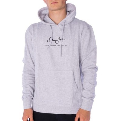 Sean John Classic Logo Essential Hoodie Herren Kapuzenpullover grau 38240