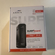 ARRIS SURFboard SB6190 DOCSIS 3.0 Cable Modem 1Gbps Ethernet Gaming
