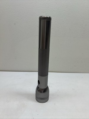 GREAT CONDITION!!! Maglite Mag Lite  12'' Inch Silver Flashlight, Works And Clean
