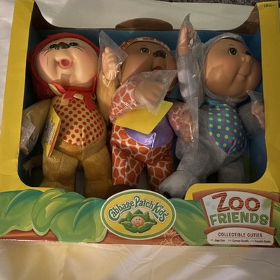 Cabbage Patch Kids Zoo Friends 3-Pack 8in Plush Scented Jaye/Garnet/Frankie