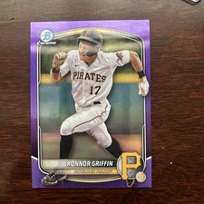 2025 Bowman Chrome Prospects Konnor Griffin #BCP-86 Purple Refractor /250 (RC)