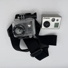 GoPro Hero2 HD2-14 Action Camera with Waterproof Housing Head Strap Mount