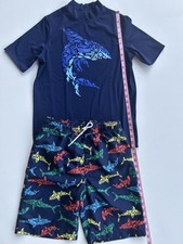 Lands End Boys Swim Set Size L.