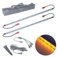 2 bar aluminium strip light awning camping amber LED 12v add-on expansion kit