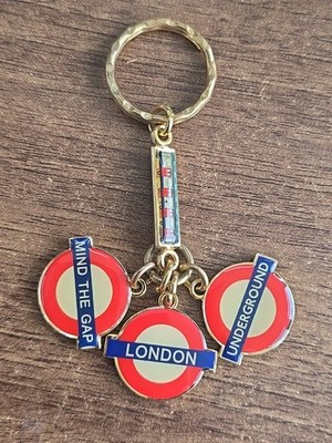 Schlüsselanhänger Schlüsselring - Vintage Metall Souvenir London Underground, Mind The Gap