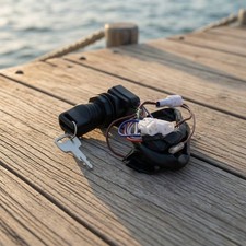 Ignition Switch with Key Marine-Grade Outboard Motor Start Switch 3-Position