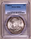 1882-S Morgan Dollar PCGS MS63 ***RARE ORIGINAL BLAST WHITE COIN***