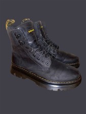 Dr Martens Tarik Wyoming Leather Utility Boots - Black - Women's 10 / Men's 9