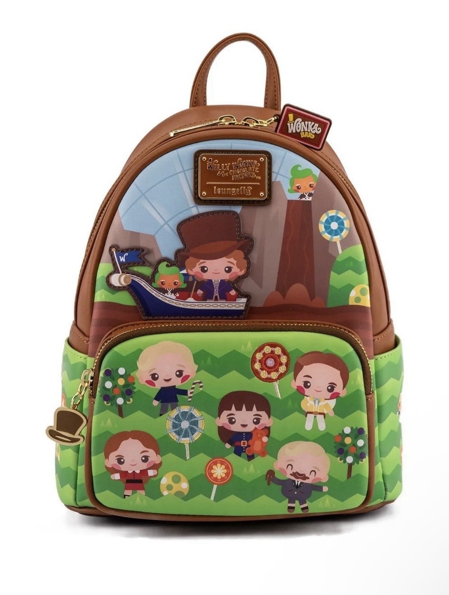 NWT Willy wonka & The Chocolate Factory Loungefly 50th Anniversary Mini Backpack Loungefly Willy Wonka and Chocolate Factory 50th Anniversary  main image 2