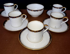 Vintage Aynsley Bone China 5 Coffee Cups Collection