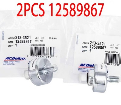 2PCS Genuine GM OEM 213-3521 12589867 Knock Sensors Chevy Silverado Express GMC