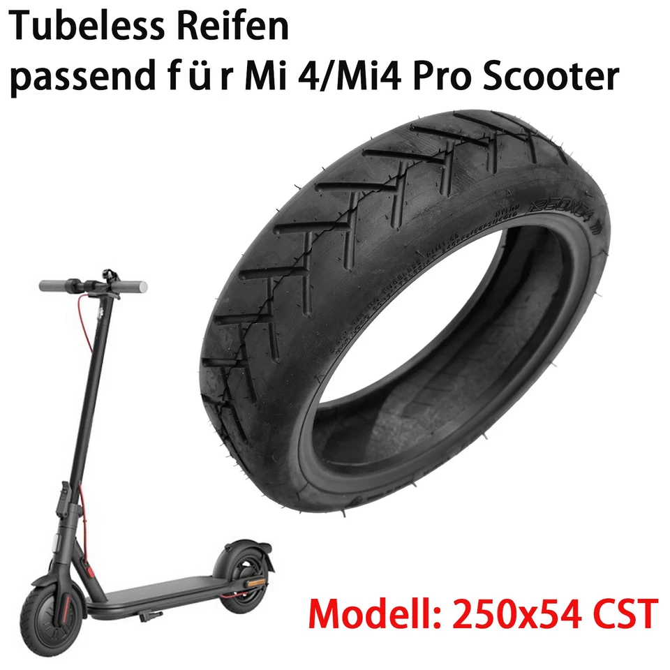 Reifen Tubeless mit Gelschicht Ventil CST 250x54 Für Xiaomi Mi 4 Pro OEM Ersatz - Bild 3 von 4