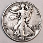 1942-S Walking Liberty Silver Half Dollar - VF/XF - #0339EC