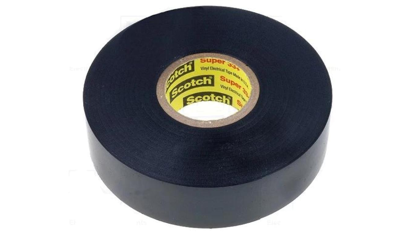SCOTCH SUPER 33+ Tape: electrical insulating W: 19mm L: 20m Thk: 178um bl /T2UK