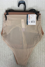 Joyspun 3 pack Hosiery Thong Underwear Women Size XXXL Beige Tan Brown New w Tag
