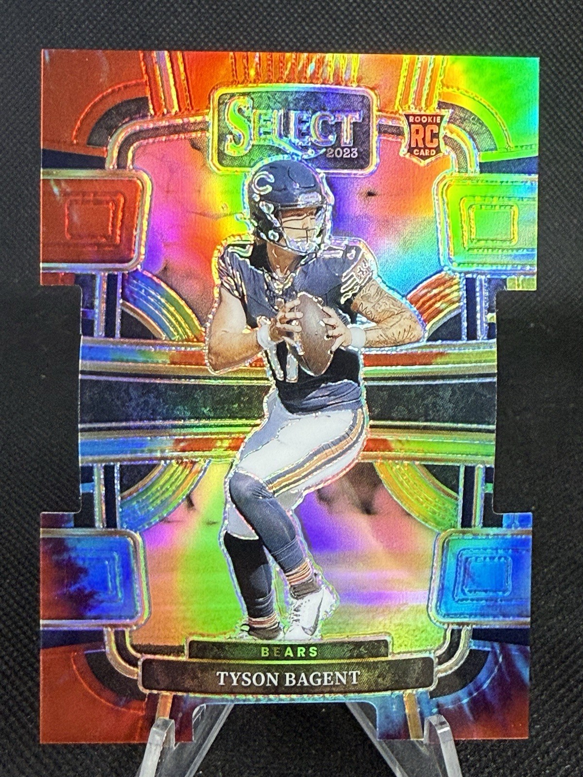 Tyson Bagent 2023 Select Rookie  Tie-Dye Concourse /25 Case Hit Bears