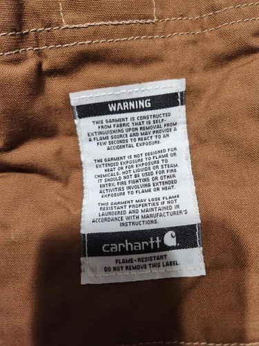 Carhartt FR Full Swing Flame Resistant CAT 3 Brown Work Jacket Mens M  image 8