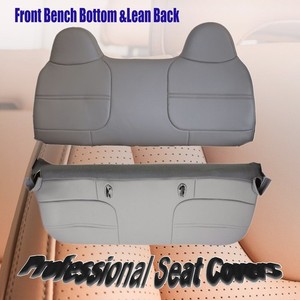 Seat Cover for Toyota Pickup Molded Headrest Front Notched Cushion Bench