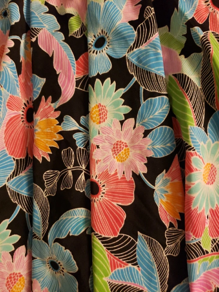 Fit For You Women's Blue, Black, Orange,Pink, Green Size 14 Tankini Swimsuit TOP - Image 2 of 4