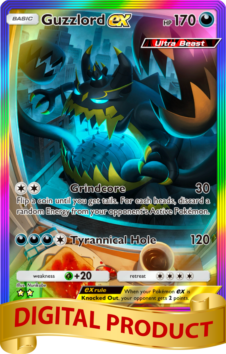 guzzlord pokemon card pokemon card Shiny Guzzlord GX SSR SM8b Full Art 232/150 Japan : Amazon.sg:  Toys