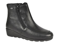 VALLEVERDE SCARPE STIVALETTI IN PELLE DONNA INVERNO VS10313W  TRONCHETTI CON DOP