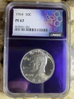 1964 Kennedy Half Dollar 50C Proof PF67 NGC Silver 0.9 KM#202 Philly