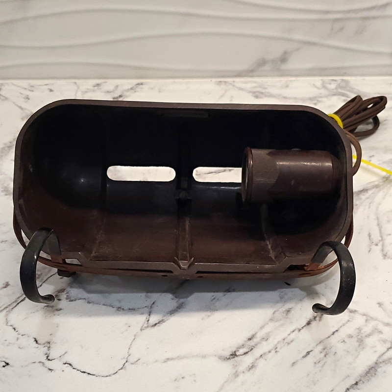 Vintage 1930/1940s Eagle Bakelite Electric Headboard Lamp w/ Aviation Decals