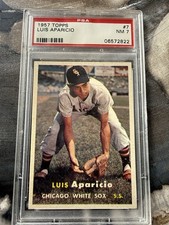1957 Topps - Luis Aparicio #7 PSA 7 Perfect Centering