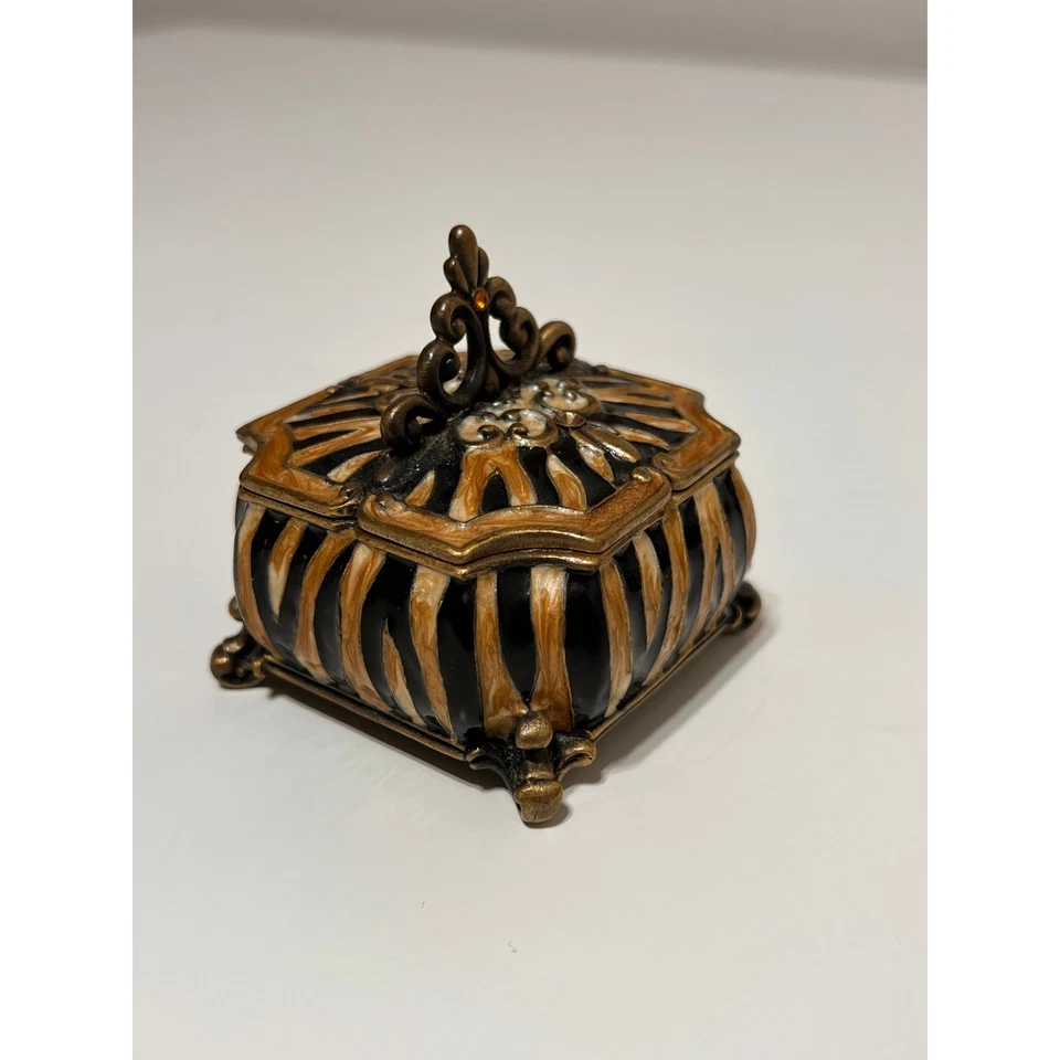 Miniature Nordstrom Hinged Keepsake Box - Image 3 of 4