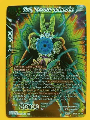 Dragon Ball Z BT26-109-SR Cell DBS KARTE, Terror abgeschlossen Französisch Neu Bandai 