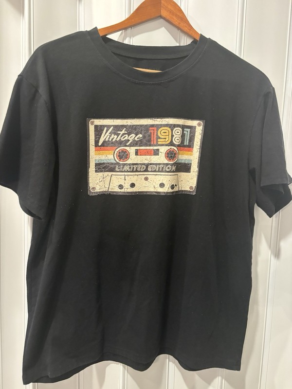 1981 Tape Cassette T Shirt Size Large 80s