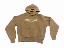 Essentials Fear Of God Kids Hoodie Pullover Size 12 Khaki