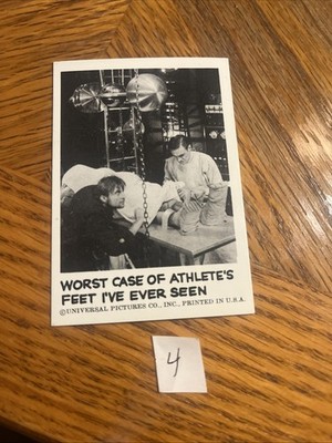 1961 Leaf Spook Stories Card # 40 Worst Case Of Athlete s Feet I ve Ever Seen