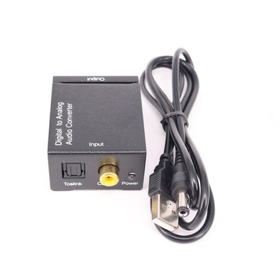 3.5 mm jack  Digital Optical Coaxial To Analog RCA L/R Audio Adapter Converter