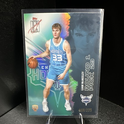 Topps 2025-26 Signature Class Chrome Liam McNeeley RC #141 008/225