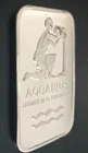 .999 Silver Bar Aquarius 1 Ounce Zodiac Sign From Madison Mint