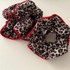 Leopard Print Large Hair Scrunchie Fashion Women Hair Tie Casual Hair Band Gifts